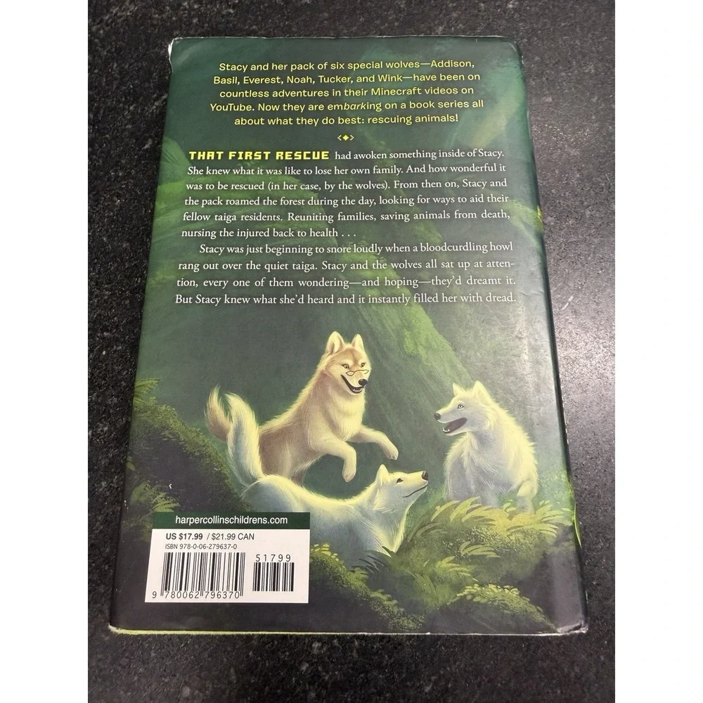 Wild Rescuers Complete Hardcover Set 1-4 Stacy Plays Minecraft‎ Adventure Books